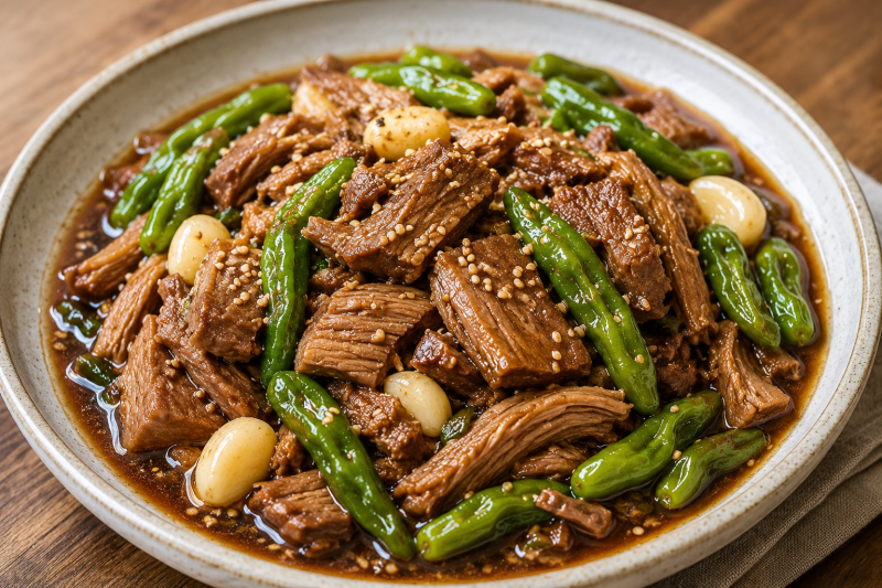 꽈리고추 돼지고기 장조림 황금레시피｜짭조름하고 부드러운 밥도둑 반찬