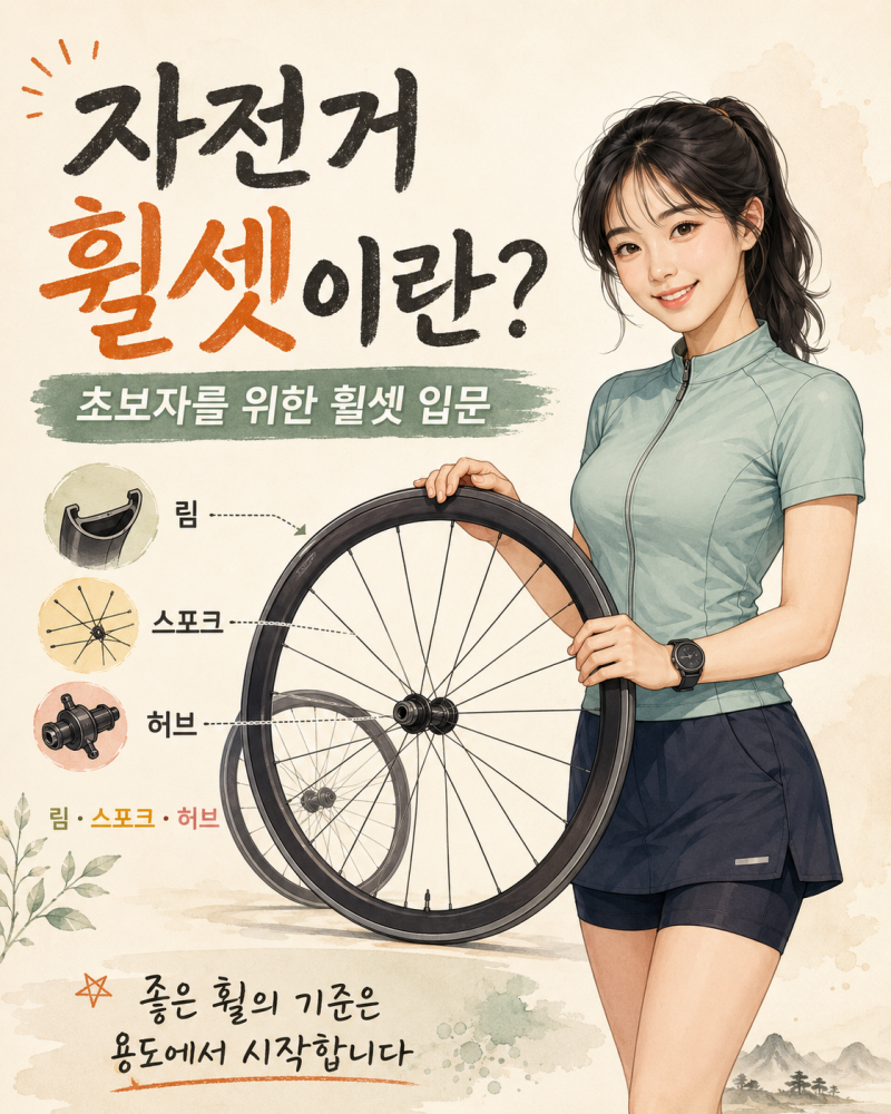 아빠의 자전거 공부(자전거 휠셋이란?- 초보자를 위한 휠셋의 이해)