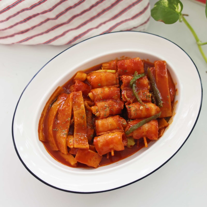 베이컨 떡볶이 레시피 이색 꼬치떡볶이 소스 아이들 간식