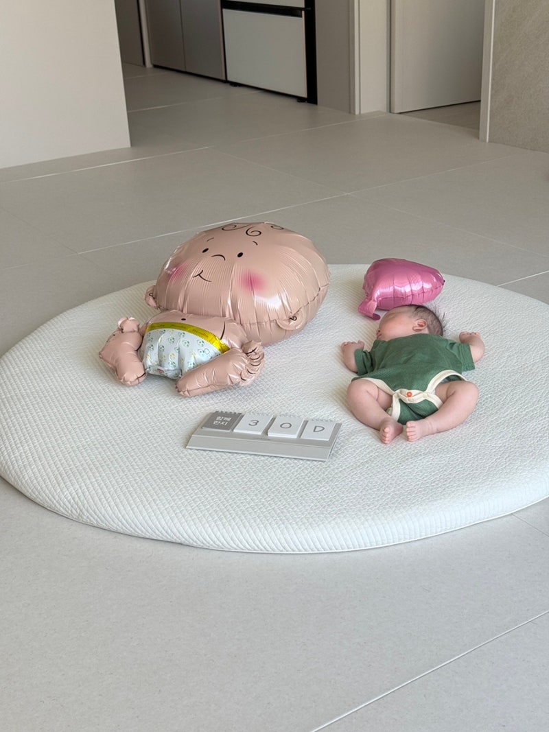 [비비엔다 원형러그]130cm,추천 육아용품, 커버 & 솜 세탁