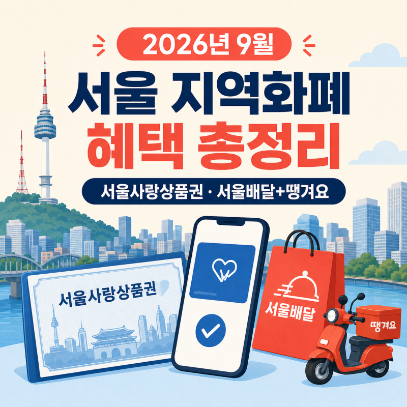 2026 추석 서울사랑상품권 발행일정 총정리｜5% 할인·최대 10% 페이백·찜페이 (업데트)