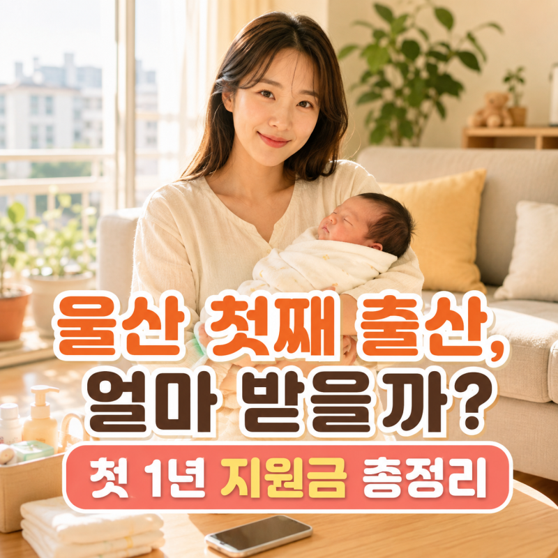 울산에서 첫째 낳으면 얼마 받을까? 첫 1년 출산·양육지원금 총정리