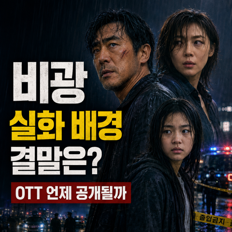 영화 비광 줄거리 결말 및 출연진 총정리 (실화 배경, OTT 정보 포함)