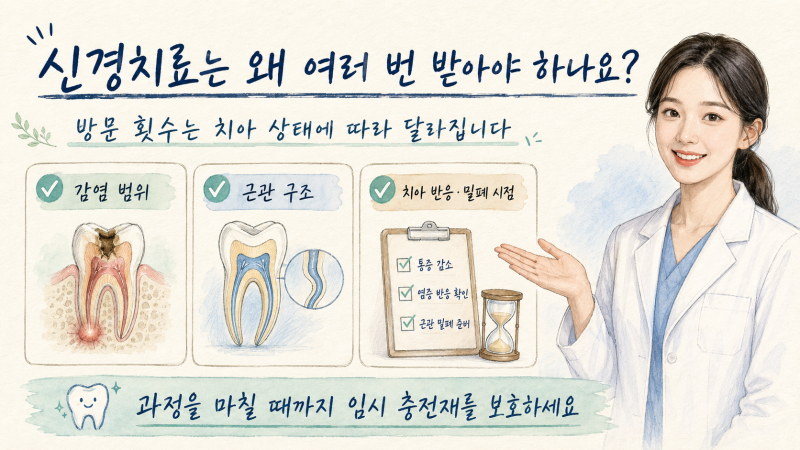 이거아세요? 의정부역 신경치료 치과추천, 신경치료는 왜 여러 번 받아야 하나요?
