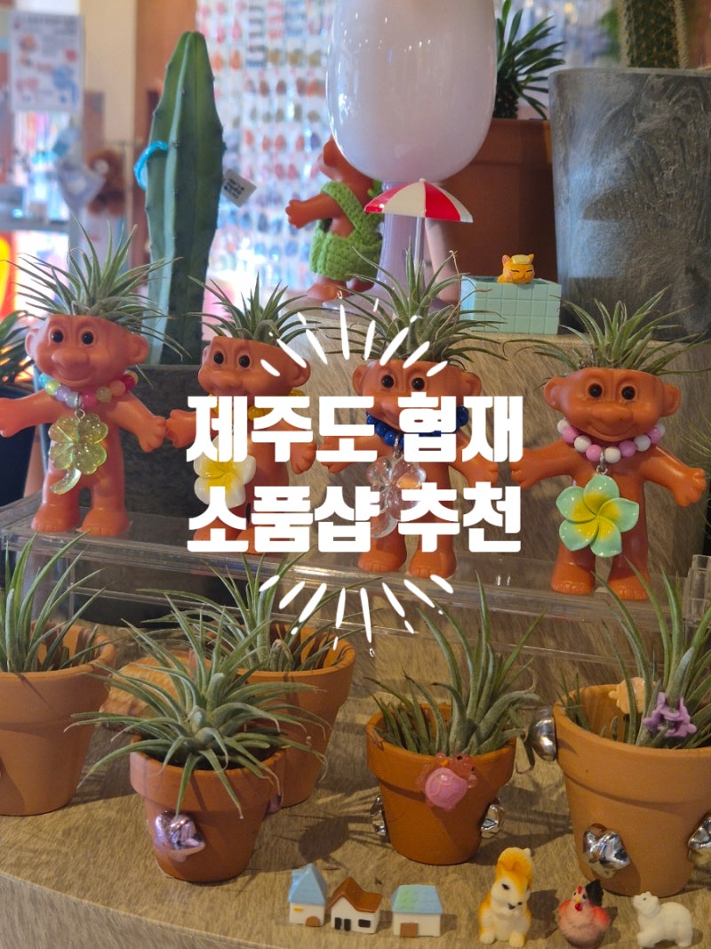 [제주도 협재 놀거리 소품샵 추천] 제주도 서쪽 협재 소품샵 리스트 다 낋여왔습니다