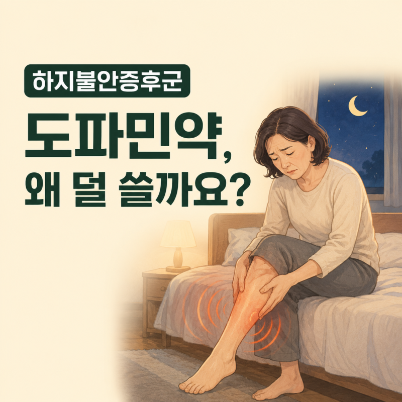 하지불안증후군 치료에서 도파민약을 예전보다 덜 쓰는 이유