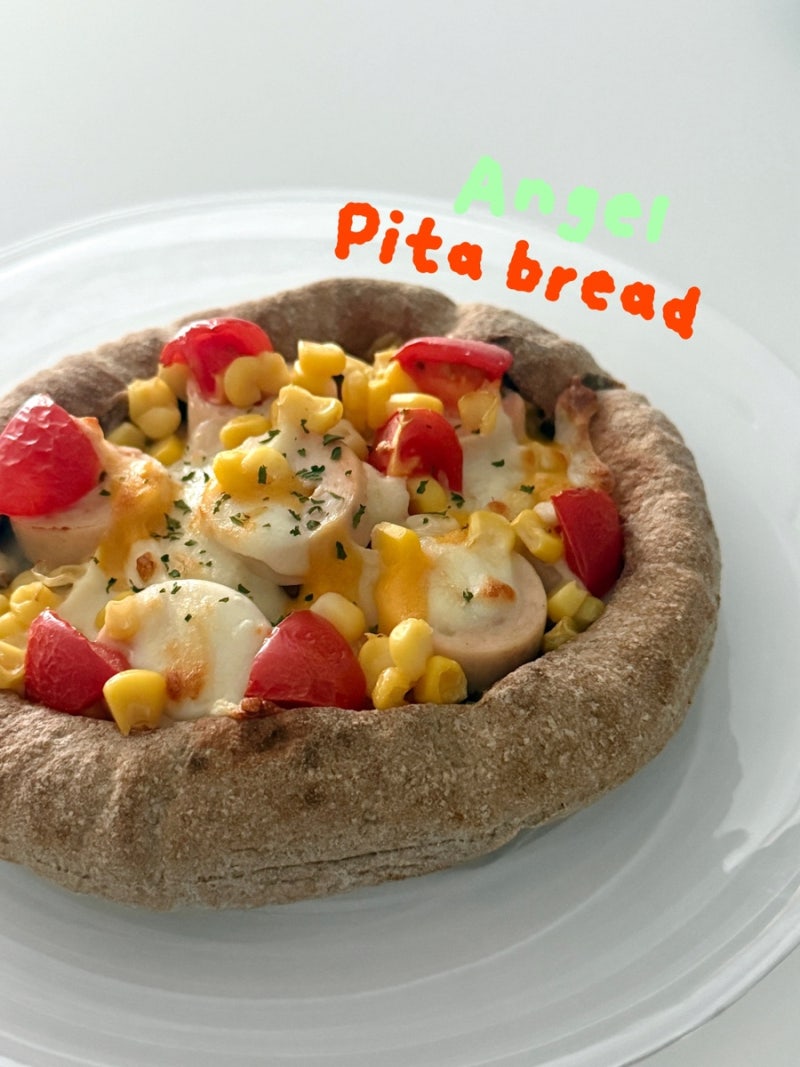 [피타브레드 통밀빵] 피자 레시피, 샌드위치빵 만들기 너무 쉽고 맛있다