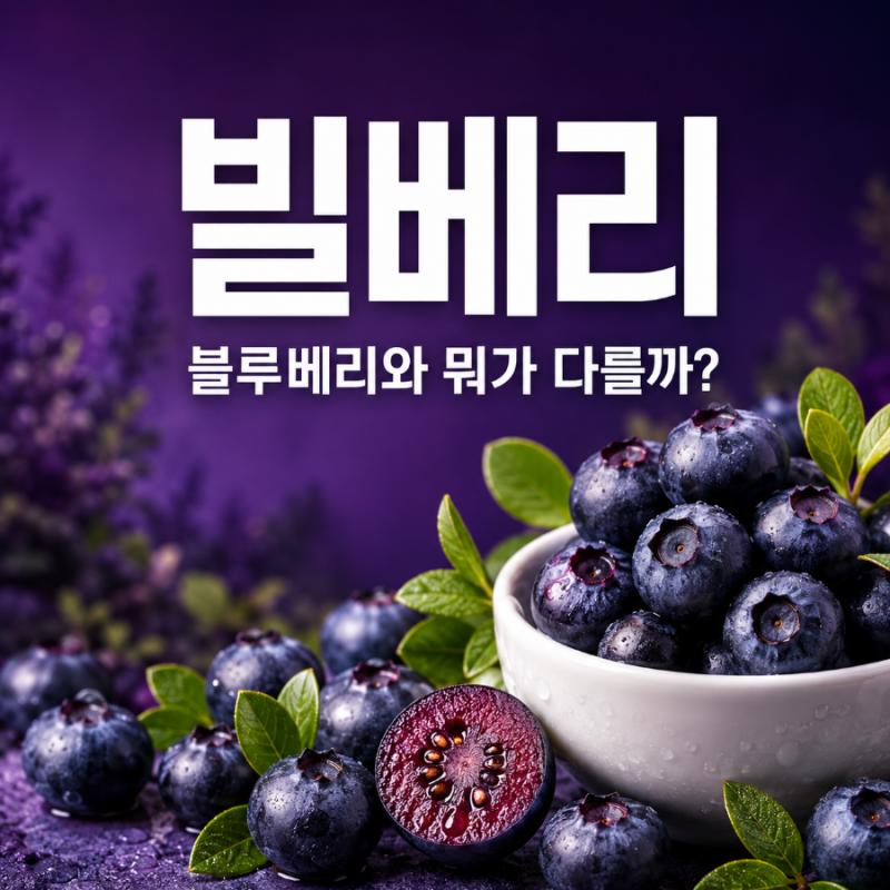 빌베리란? 블루베리와 차이부터 효능·영양성분·먹는 법까지 총정리