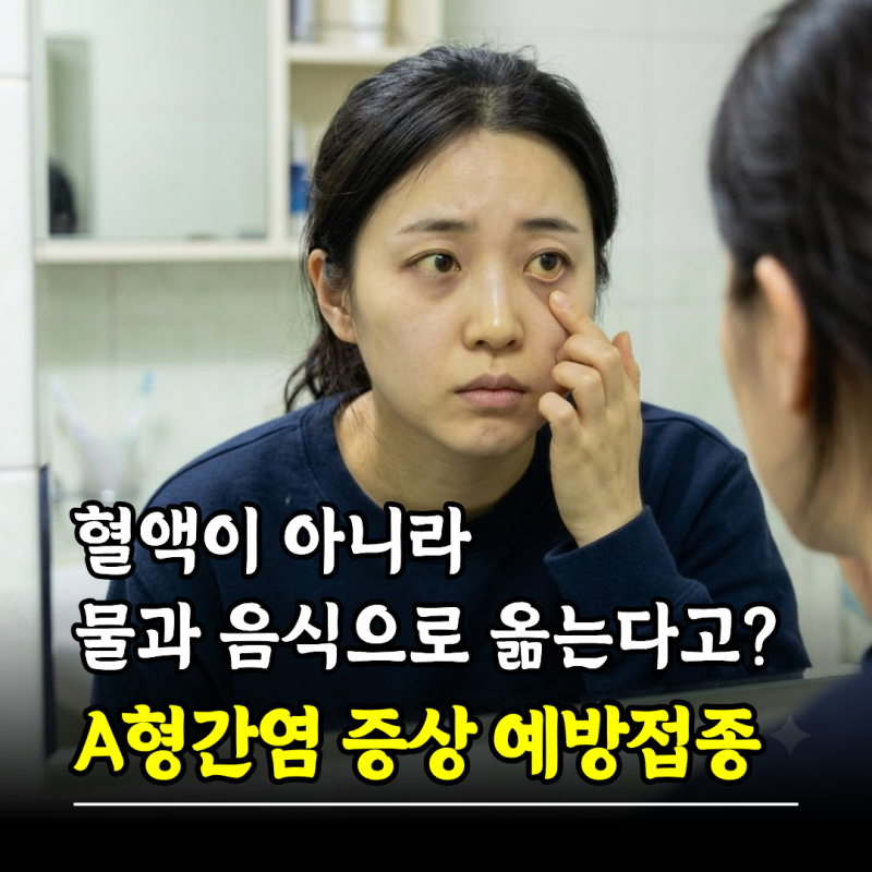 혈액이 아니라 물과 음식으로 옮는다고? A형간염 증상 전염 예방접종