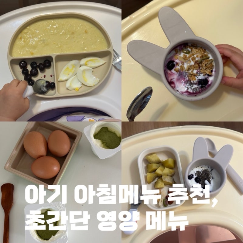 초간단 영양만점, 돌아기 두돌아기 아침메뉴 추천