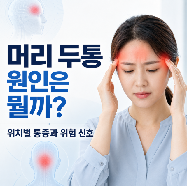 머리 두통 원인은 뭘까? 위치별 통증과 위험 신호