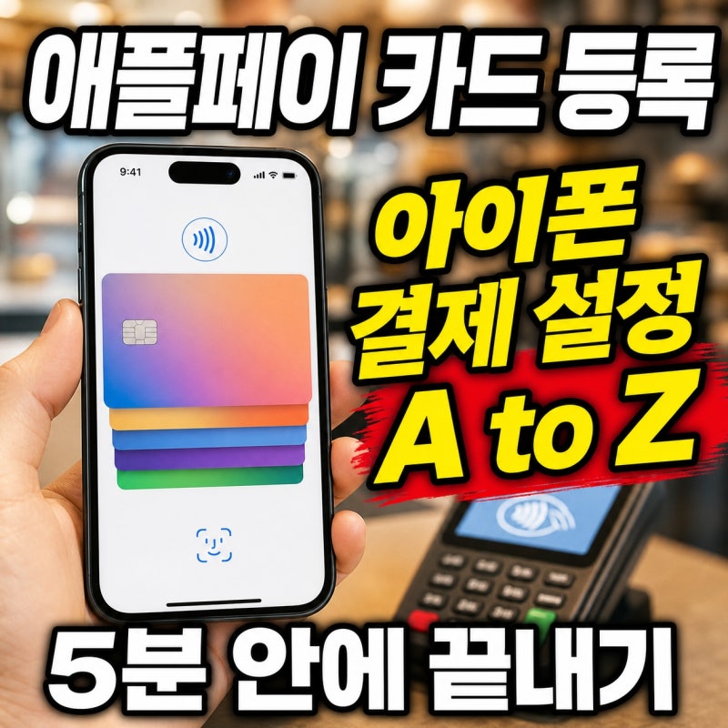 애플페이 카드 등록 방법｜아이폰에서 결제카드 추가·설정까지 한 번에