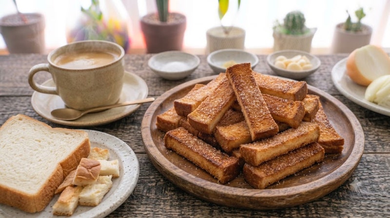 식빵이 남았다면 무조건 이렇게 드셔보세요! 바삭하고 달콤한 식빵 러스크 만드는 법