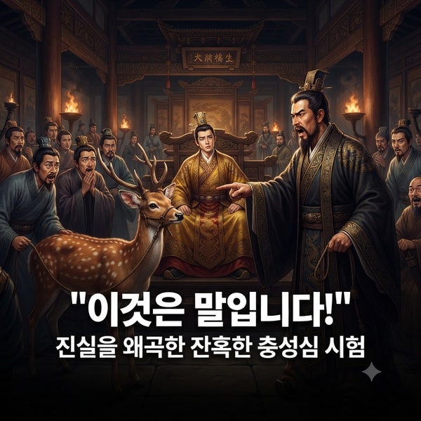 사슴을 보고 '말'이라 말하지 않으면 죽어야 했던 소름 돋는 역사, 지록위마(指鹿爲馬)
