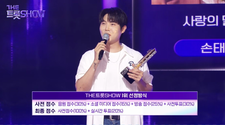 더 트롯쇼 손태진 2주 연속 1위 트로트계 발칵 뒤집힌 상황