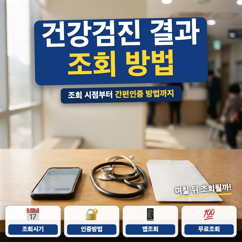 국가건강검진 결과 조회 방법 총정리 (+ 조회 가능 시점, 결과통보서 발급)