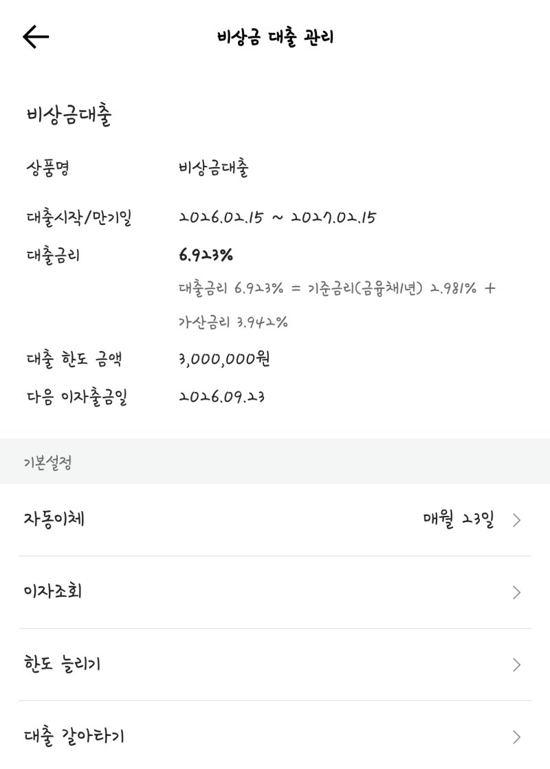 카카오뱅크 비상금대출 300만원 직접 받아본 후기｜금리·이자·신청방법