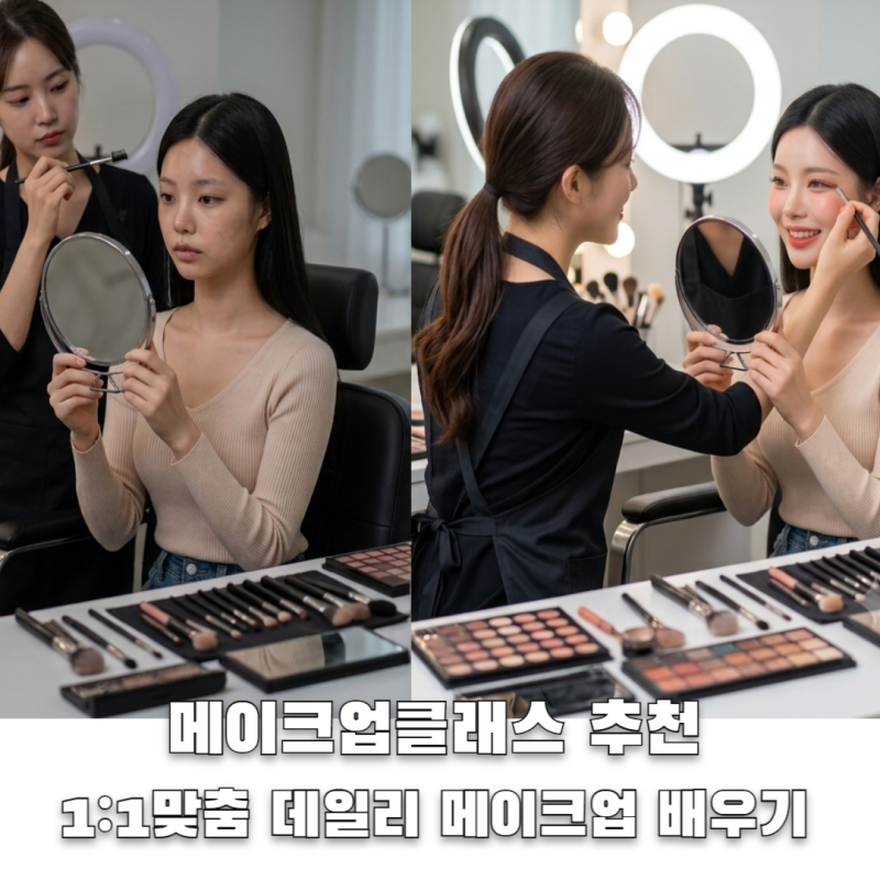 [서울/청담] 메이크업 클래스 추천 1:1맞춤 데일리 메이크업 배우기