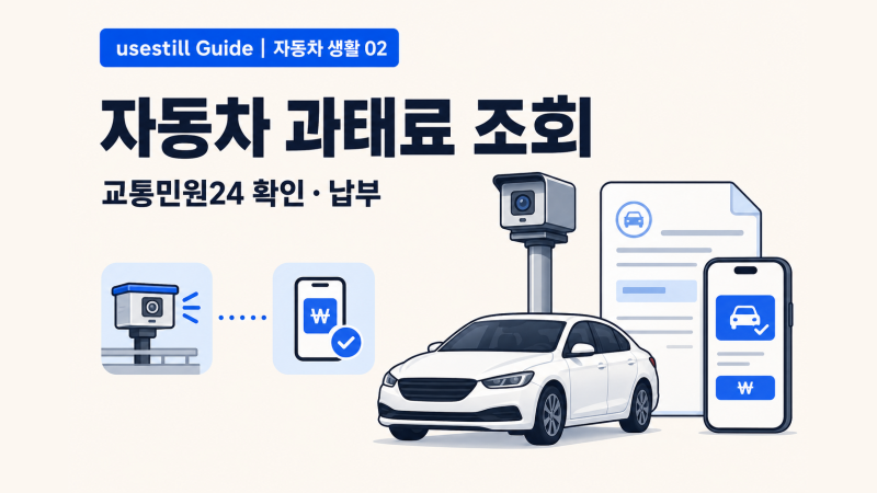 자동차 과태료 조회방법｜교통민원24에서 확인·납부하는 법