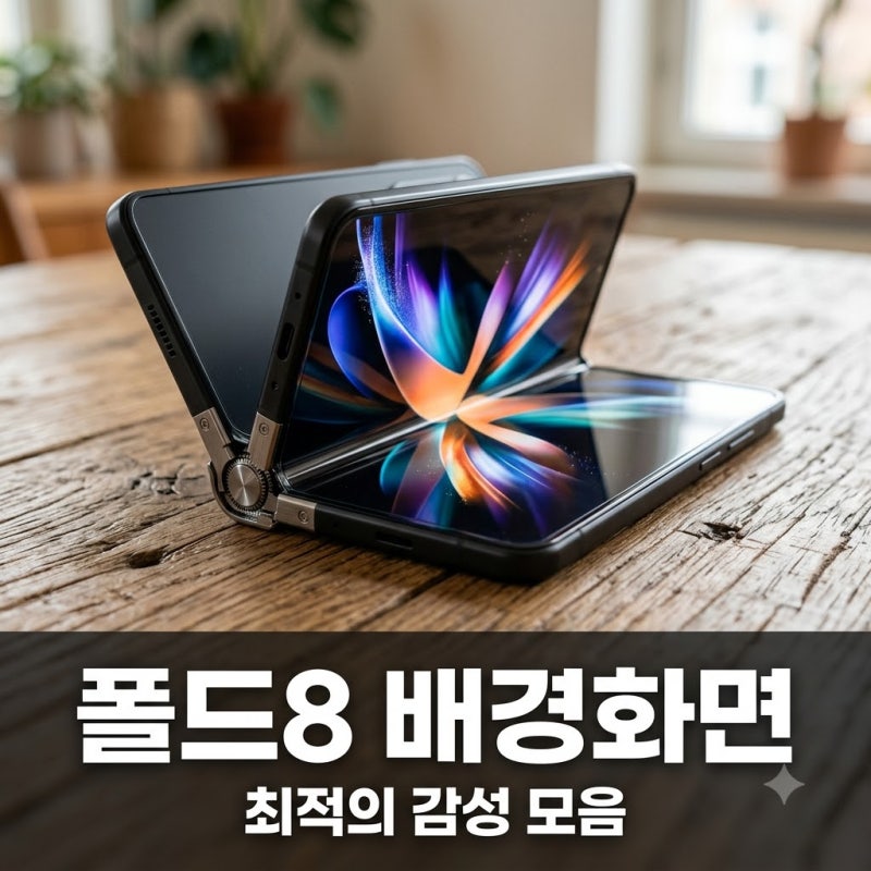 갤럭시 폴드8 배경화면 모음 및 최적화 설정 방법 총정리