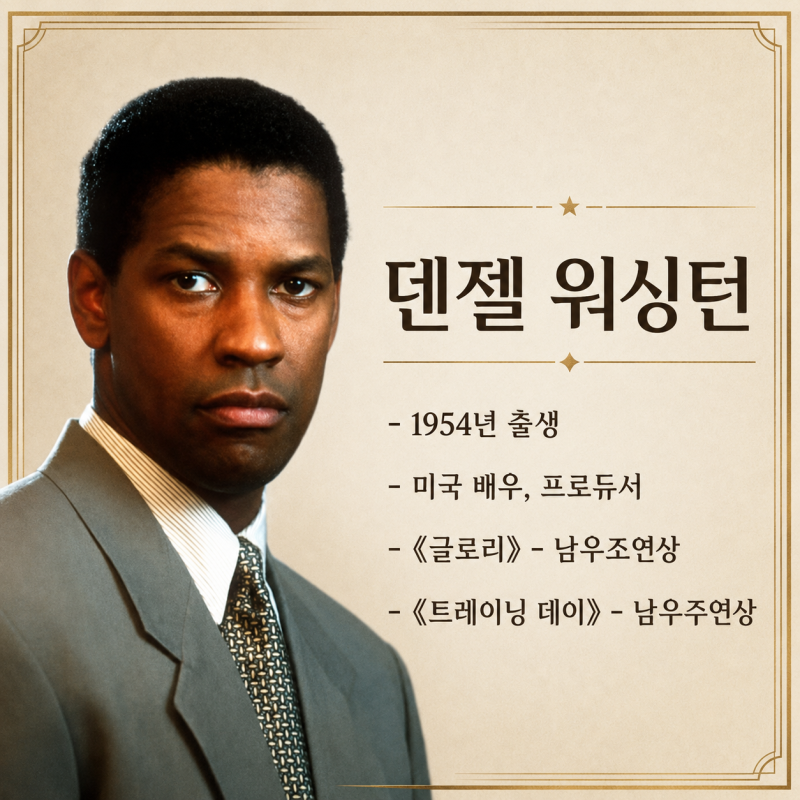 배우에서 감독까지 성공한 할리우드 거장 | '덴젤 워싱턴'의 명언