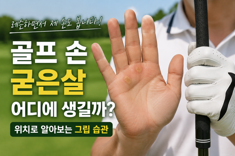 골프 손 굳은살 어디에 생길까? 위치로 알아보는 그립 습관