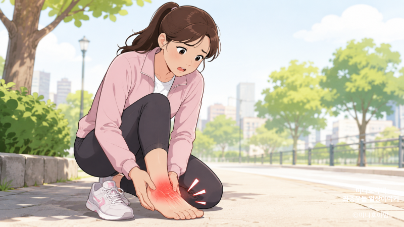 발등 통증 원인 5가지, 걸을때 아프거나 갑자기 찌릿하다면?