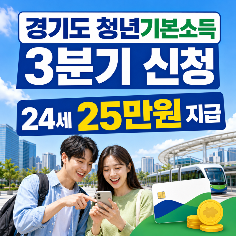 경기도 청년기본소득 3분기 신청방법｜24세 25만원 지급일·대상·소급신청 총정리