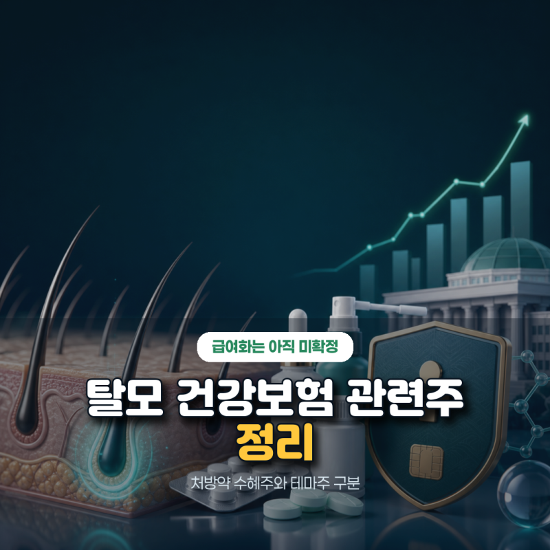 탈모 건강보험 적용 관련주, 정책 진행 상황과 실제 수혜주 정리
