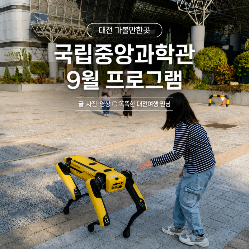 대전 국립중앙과학관 아이와 이날부터 체크하세요 9월 일정 프로그램 변경