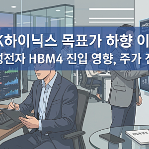 SK하이닉스 목표주가 조정 이유, 목표가 하향 원인, 삼성전자 HBM4 진입 영향, 엔디비아 공급망....