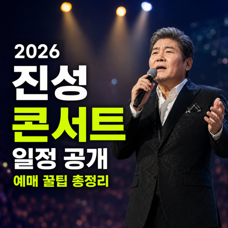 2026 진성 콘서트 일정 및 장소 총정리: 예매 방법부터 주차 꿀팁까지