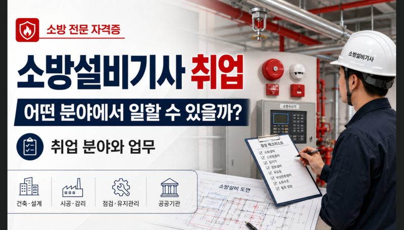 소방설비기사 취업, 자격증 취득 후 어떤 분야에서 일할 수 있을까?