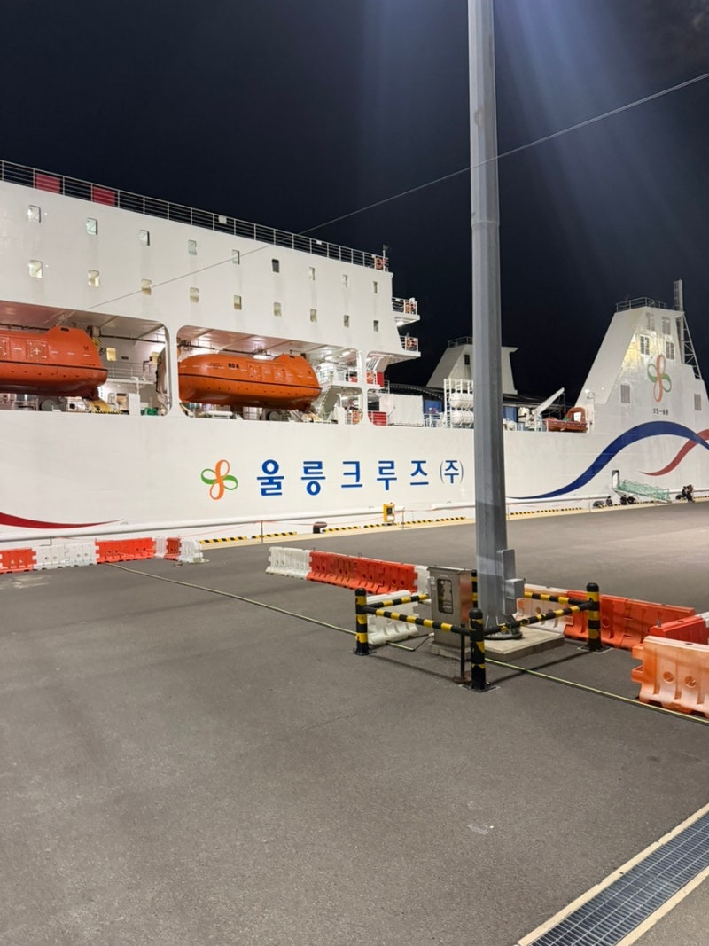 포항 울릉도 배편 울릉크루즈 뉴씨다오펄호 6인실 차량 선적 후기