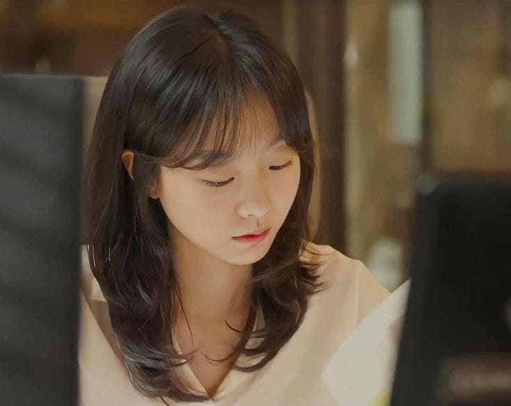 진주미용실 중단발레이어드컷, 김다미처럼 차분하고 자연스럽게 | 스탠바이미헤어 지혜디자....
