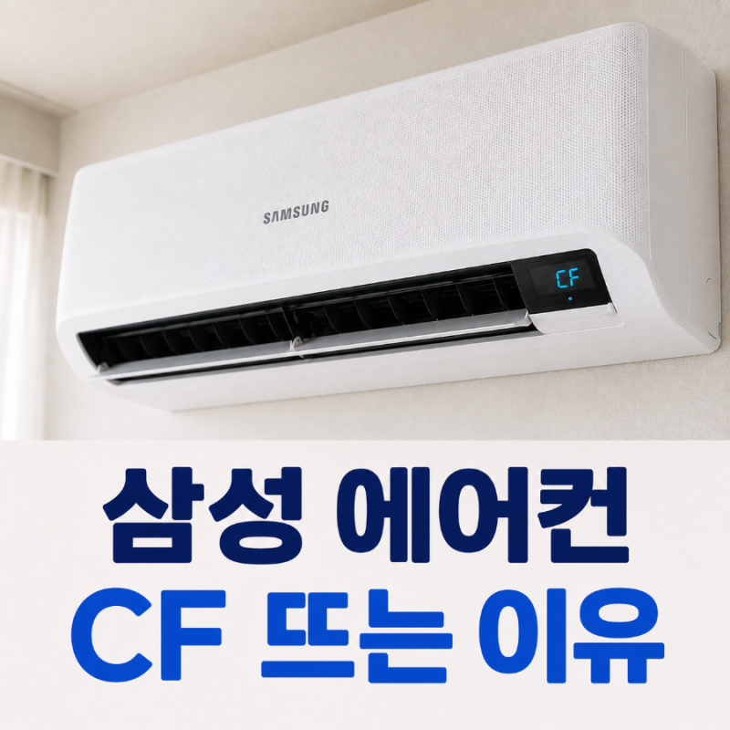 삼성 에어컨 CF 뜨는 이유, 필터 청소 후 리셋 방법