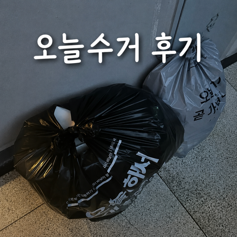 오늘수거 후기, [추천코드: FR771486GB] 분리배출 어려운 쓰레기 문앞수거로 집정리한 후기