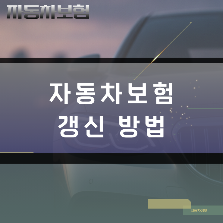 미가입 과태료 피하는 자동차보험 갱신 방법과 재계약 체크리스트