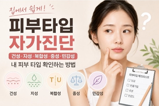 피부타입 자가진단 테스트｜건성·지성인지 내 피부 특징 알아보는법