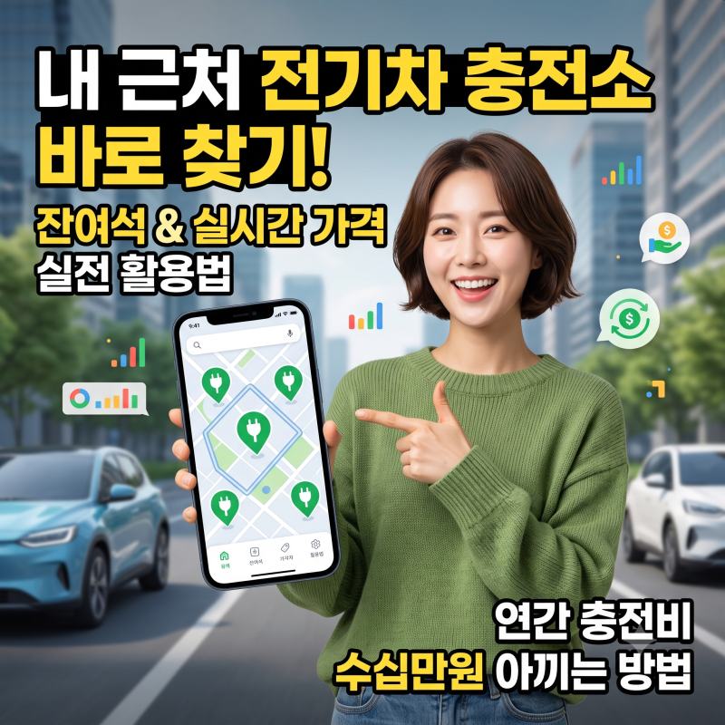 전기차 충전소 실시간 위치 찾기｜완속 295원 시대 충전시간 절약 팁은?