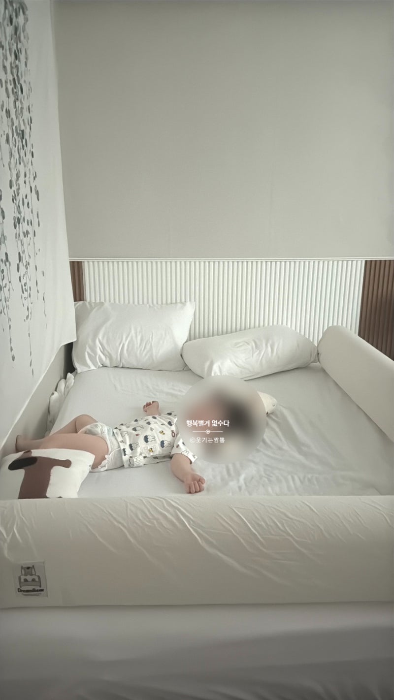 드림베어 꿀잠가드 휴대용 침대 낙상 방지 가드 / 21개월 아기 직접 사용해본 후기 ✨
