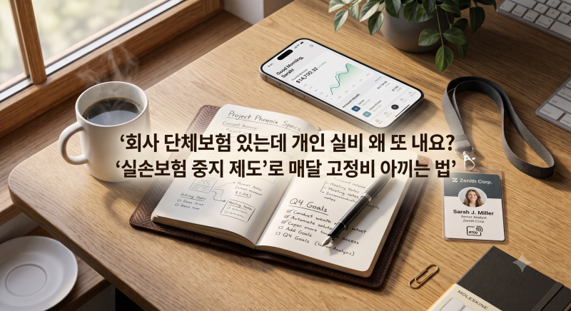 회사 단체보험 있는데 개인 실비 왜 또 내요? '실손보험 중지 제도'로 매달 고정비 아끼는 법