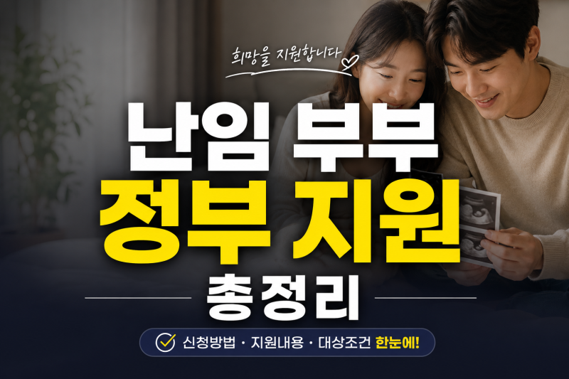 난임 부부 정부 지원 총정리: 검사 시기부터 시술비 지원, 휴가·휴직 제도까지