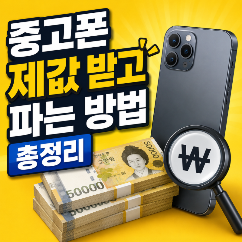 중고폰 제값 받고 파는 방법 총정리
