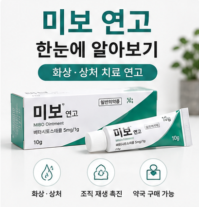 미보 연고 효능 성분 사용법 화상 상처 부작용