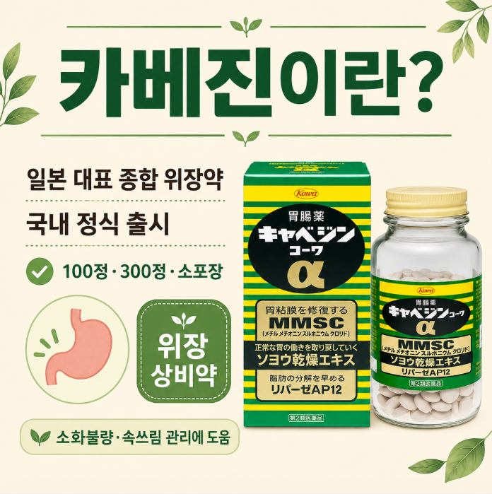 일본 카베진 효능 복용법 부작용 가격, 카베진코와알파 총정리