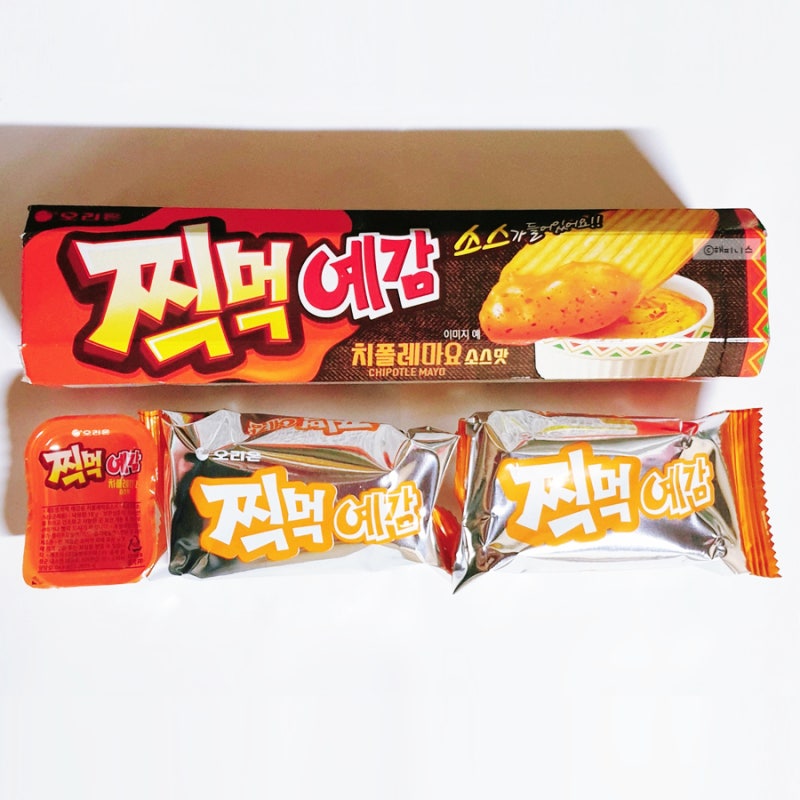 오리온 소스가 들어있는 찍먹 예감 치폴레마요소스맛 76g 먹어본 후기