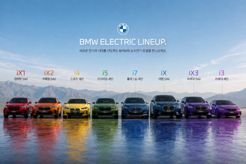 BMW 전기차 종류 총정리｜iX1부터 i7, 신형 iX3·i3까지 한눈에 보기