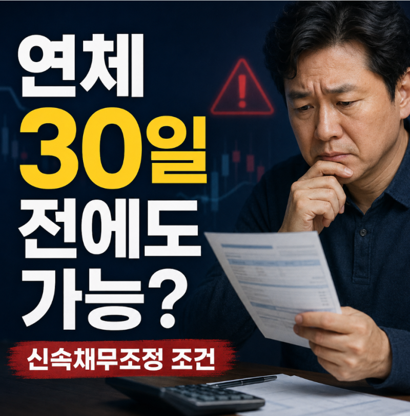 “연체 30일 전에도 가능?” 신속채무조정 조건·개인워크아웃 차이