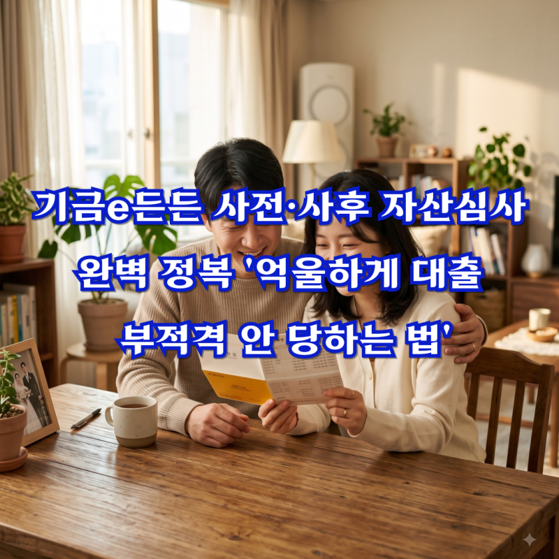 기금e든든 사전·사후 자산심사 완벽 정복 '억울하게 대출 부적격 안 당하는 법'